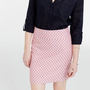 ANN TAYLOR Diamond Jacquard Mini Skirt Pink 4